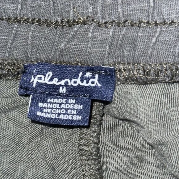 Splendid Camouflage Jogger Pants M 100% Rayon Elastic Waistband & Drawstring - Picture 3 of 9